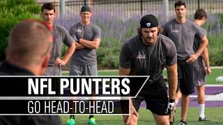 NFL Punters Compete HeadToHead  Kohls Kicking [upl. by Artus]