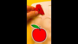 A  apple 🍎 Learning English Alphabet [upl. by Schilt728]