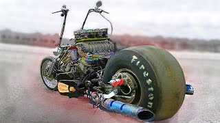 Rat Rod Motorcycles Compilation Diesel engine  Custom Bike 2021 [upl. by Eelan]