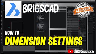 BricsCAD How To Dimension Settings [upl. by Aleik606]