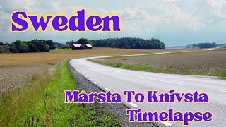 Driving in Sweden Märsta To Knivsta Timelapse [upl. by Allesor67]