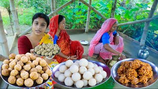 দুর্গাপুজো স্পেশাল নাড়ু রেসিপি  Tiler Naru  Narkel Naru [upl. by Ania]