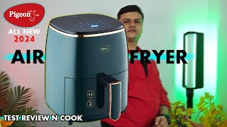 PIGEON Healthi Fry Plus AIR FRYER  BEST Air Fryer under 3200  Pigeon AirFryer Bake Fry Test 1400w [upl. by Jessamine515]