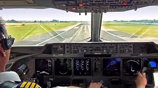 Martinair MD11 TakeOff Amsterdam Schiphol  Cockpit View [upl. by Noram]