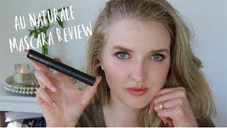 AU NATURALE NEW MASCARA REVIEW green organic nontoxic beauty [upl. by Hcnarb]