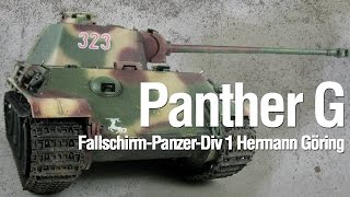 Panther Ausf G Hermann Göring Division  Painting and Weathering [upl. by Annazus]