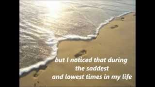 FOOTPRINTS in the sand with lyrics [upl. by Fianna]