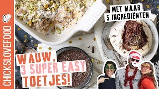 3X MAKKELIJK KERSTDESSERT MET HIDDE  CHICKSLOVEFOOD [upl. by Sandell]