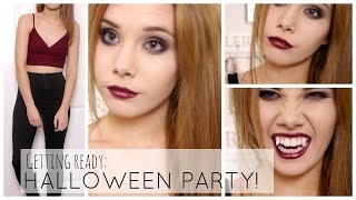 Get Ready With Me Halloween Party  Vampire [upl. by Eidnak131]