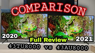 Perbedaan 43AU8000 vs 43TU8000 Full Review [upl. by Azarria707]