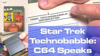 Star Trek Technobabble Commodore 64 Speaks [upl. by Lock935]