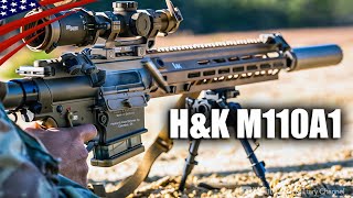 HampK M110A1  American Soldiers Trains New SemiAuto Sniper Rifle [upl. by Owain]