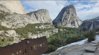 Blizzard conditions close Yosemite National Park [upl. by Brey]