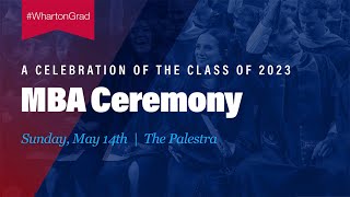 Livestream 2023 Wharton MBA Graduation [upl. by Fabe689]