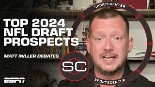 Debating top 2024 NFL Draft prospects by position 👀  SportsCenter [upl. by Chuipek760]