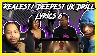 Realest Deepest Uk Drill Lyrics 6 [upl. by Gnirol624]