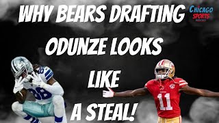 Why Chicago Bears Drafting Rome Odunze is a Steal [upl. by Liarret]