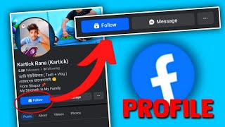 Facebook Profile Follow Button Kaise Lagaye  Facebook Hide Following List facebook [upl. by Pammy]