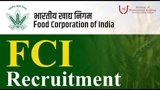 FCI Recruitment 2024 Notification Exam Date and Selection Process [upl. by Detta]