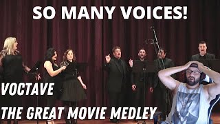 VOCTAVE  quotThe Great Movie Medleyquot  First Time Hearing  World Tour Wednesday  Patreon Request [upl. by Ahsehyt]