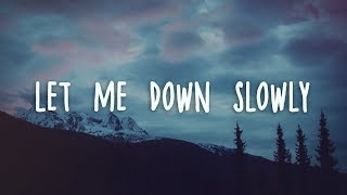 Alec Benjamin  Let Me Down Slowly Lyrics [upl. by Tnaryb]