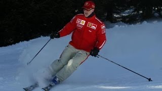 Michael Schumacher le immagini dellincidente sugli sci dalla telecamera sul casco [upl. by Nylesoj594]