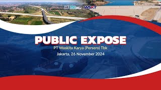 PUBLIC EXPOSE 2024  PT Waskita Karya Persero Tbk [upl. by Aneleve]