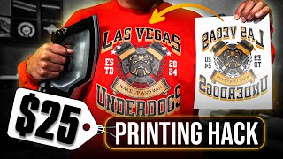 How To Print TShirts From Home With Less Than 25 Dollars [upl. by Imotas]