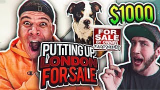 SELLING ALISSA VIOLET AND FAZE BANKS DOGS UP FOR SALE PRANK HE RAGES [upl. by Anillek]