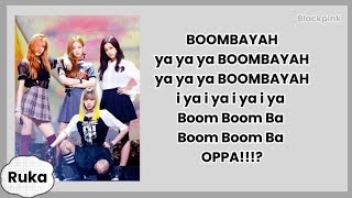 BLACKPINK Boombayah Easy Lyrics [upl. by Tony]