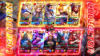 LIGHTBORN VS COLLECTOR SKINS INTENSE ALUCARD GAMEPLAY MLBB [upl. by Clarine132]