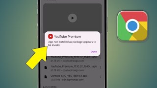 App not installed as package appears to be invalid  Chrome Browser Error  Tech Tube  2024 [upl. by Casmey683]