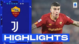 RomaJuventus 10  Roma edge Juve at the Olimpico Goal amp Highlights  Serie A 202223 [upl. by Noremac]