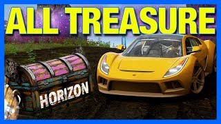 Forza Horizon 4 Fortune Island  ALL RIDDLES TREASURE CHEST LOCATIONS  PRIZES [upl. by Stoddard]