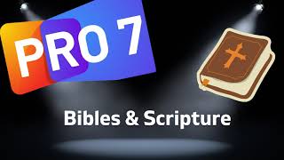 Propresenter 7 Tutorial  Bibles amp Scripture [upl. by Shult]