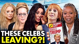 Woke Celebrities FLEE America After Trump LANDSLIDE I Cannot Take Four More Years of TRUMP  BYE [upl. by Arad608]