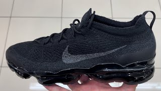 Nike Vapormax 2023 Flyknit Triple Black Shoes [upl. by Aketal]