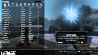 Skyrim Mod Spotlight Lost Magic  Spell mod that adds 19 new spells [upl. by Posehn]