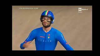 mondiali ciclismo Glasgow 2023  lultimo km di Filippo Ganna con il commento di Francesco Pancani [upl. by Ahsenev]