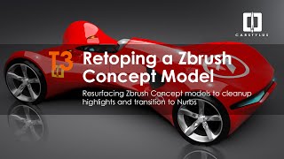 Tip 3 Resurfacing a Zbrush Concept Model [upl. by Yelsnik126]