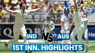 IND Vs AUS Highlights 1st Test India All Out At 150 Australias Hazelwood Steals The Show BGT 2025 [upl. by Atteynot630]