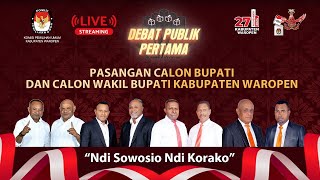 Debat Publik Pertama Calon Bupati dan Wakil Bupati Waropen Tahun 2024 [upl. by Russon]