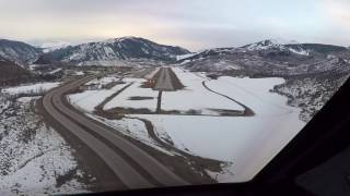 Gulfstream V Landing in Aspen Feb 2017 [upl. by Nnylav]