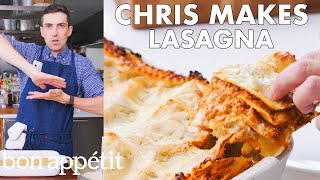 Chris Makes BAs Best Lasagna  From the Test Kitchen  Bon Appétit [upl. by Anoi842]