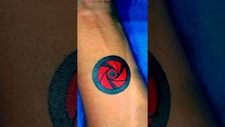 Sharingan eye ❤️❤️  tattoo temporarytatto art trending shorts [upl. by Iniffit]