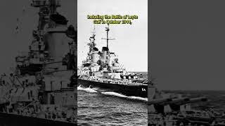 USS Wisconsin BB64 Big Wisky  history shorts fyp [upl. by Nas845]