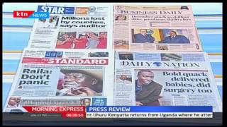 Major headlines on Kenyan newspapers [upl. by Lowry]