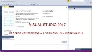 Visual Studio 2017 product key free for all versions 100 working 2019 [upl. by Oenire173]