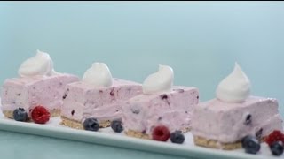 Fruit Smoothie NoBake Cheesecake Recipe  PHILADELPHIA Cream Cheese [upl. by Audris551]