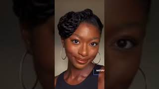 TWIST HAIRSTYLES ON NATURAL HAIR  TWO WAYS hairstyles howtostylenaturalhair [upl. by Namilus]